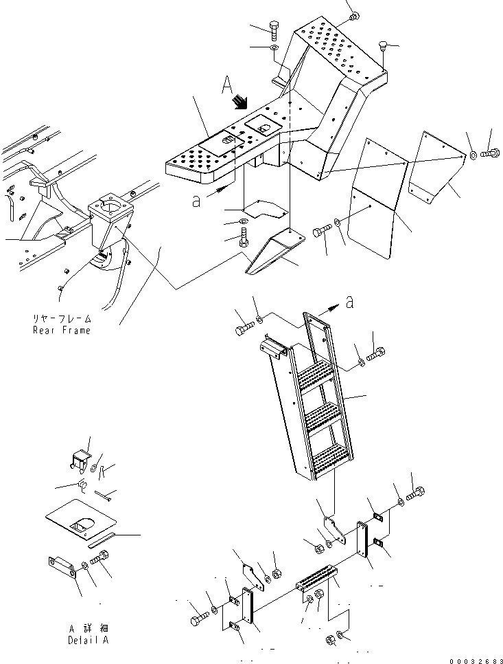 FLOOR,L.H. 421-S95-5160 KOMATSU