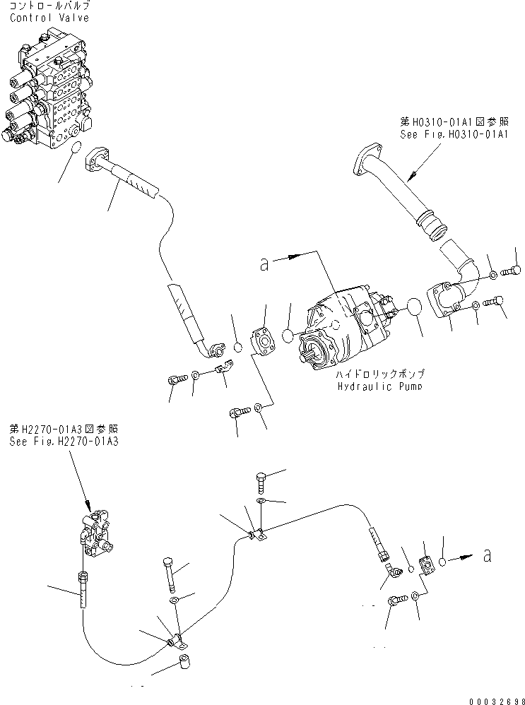Шланг 07108-20317 KOMATSU