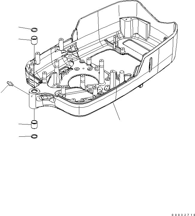 FRAME,REVOLVING 21S-46-31116 KOMATSU