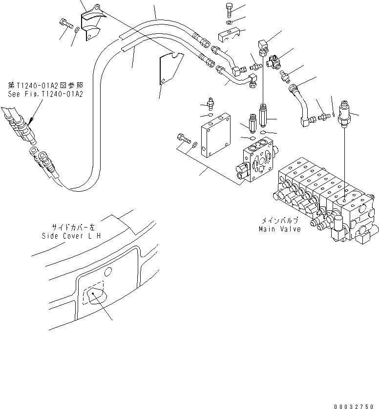 Трубка 22L-973-1471 KOMATSU