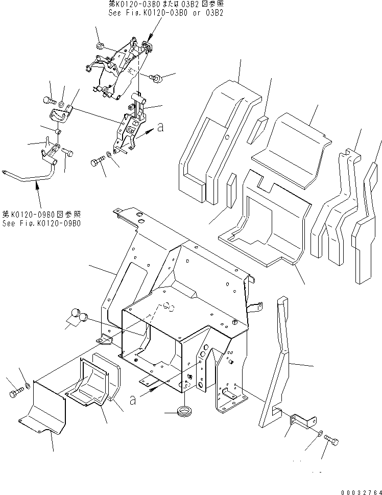 Кронштейн в сборе 22L-54-1A100 KOMATSU