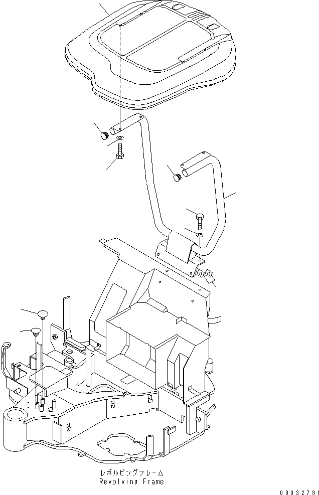 Стойка 22L-54-13134 KOMATSU
