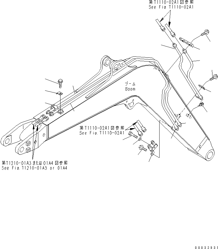 Трубка 22L-62-1A110 KOMATSU