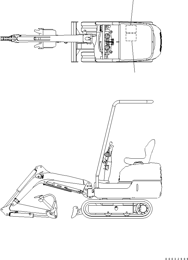 PLATE,STD ARM WITH TOPS 21S-98-34370 KOMATSU