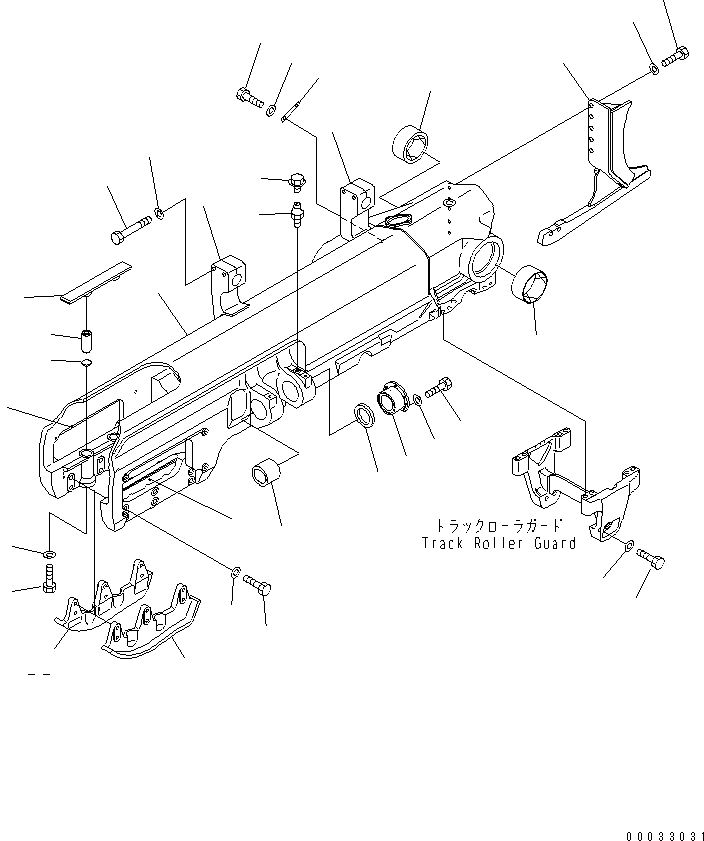 TRACK FRAME ASS'Y,R.H. 17A-30-00330 KOMATSU