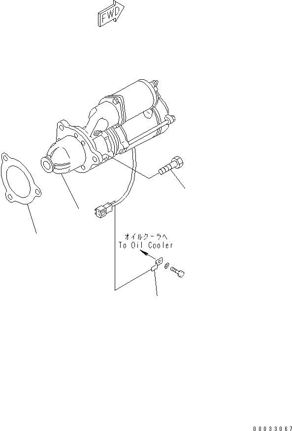 STARTING MOTOR ASS'Y,(11KW) (SEE FIG.A6210-B3D6) (\0\600-813-8110) KOMATSU