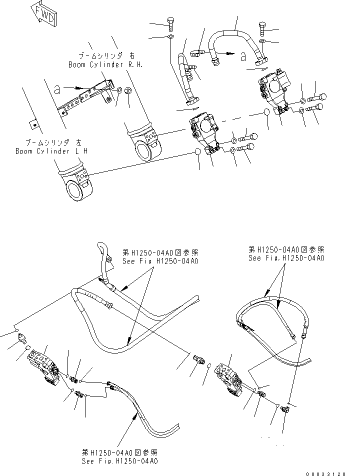 Трубка 21K-62-74320 KOMATSU