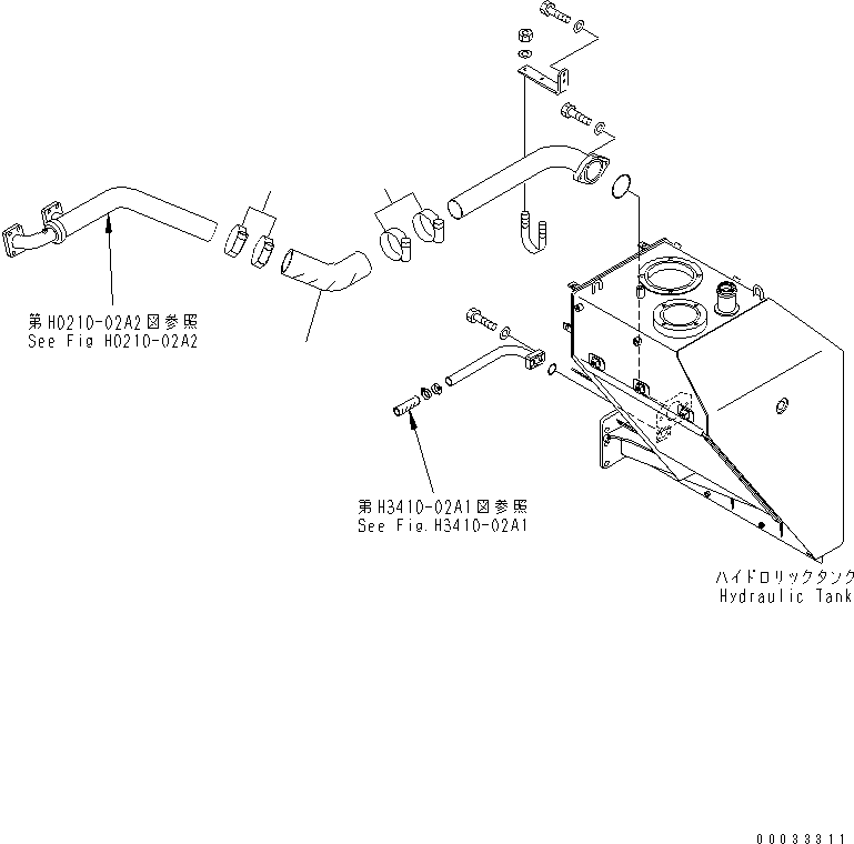 Шланг 56C-61-17110 KOMATSU