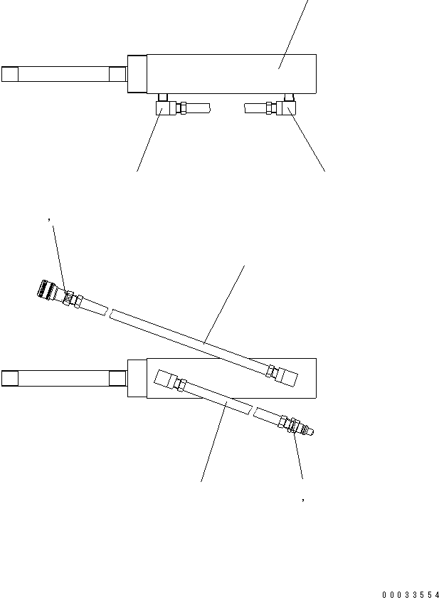 Цилиндр в сборе 8242-70-5D92 KOMATSU