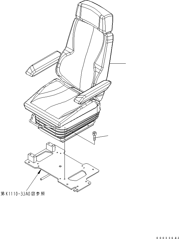 OPERATOR´S SEAT (20E-57-31000) KOMATSU