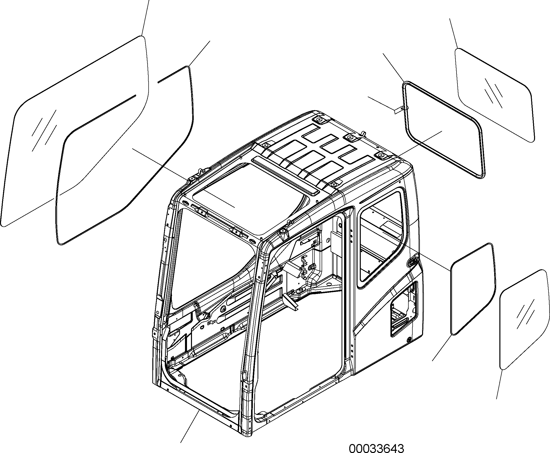OPERATOR´S CAB ASSEMBLY 20J-54-12010 KOMATSU
