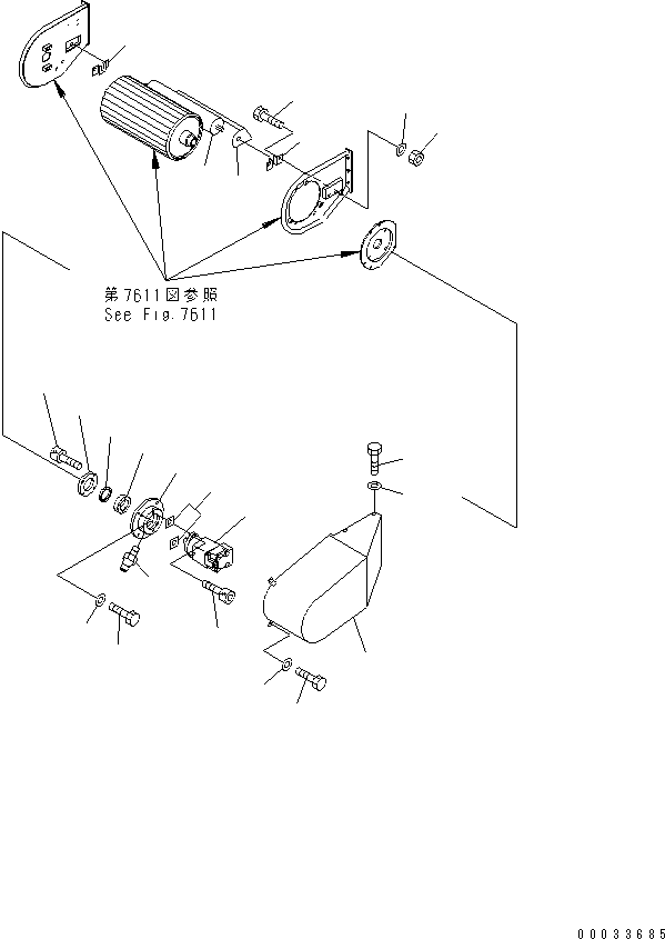 MOTOR HOUSING 8242-75-3870 KOMATSU