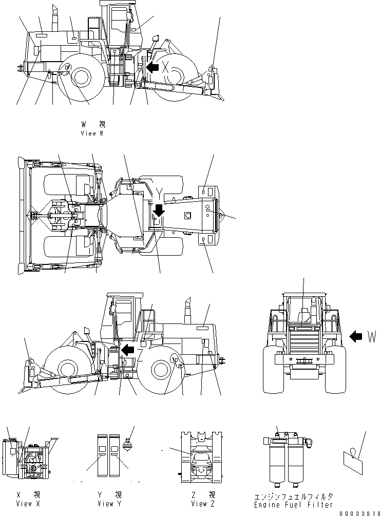 Табличка смазки 41E-V06-2110 KOMATSU