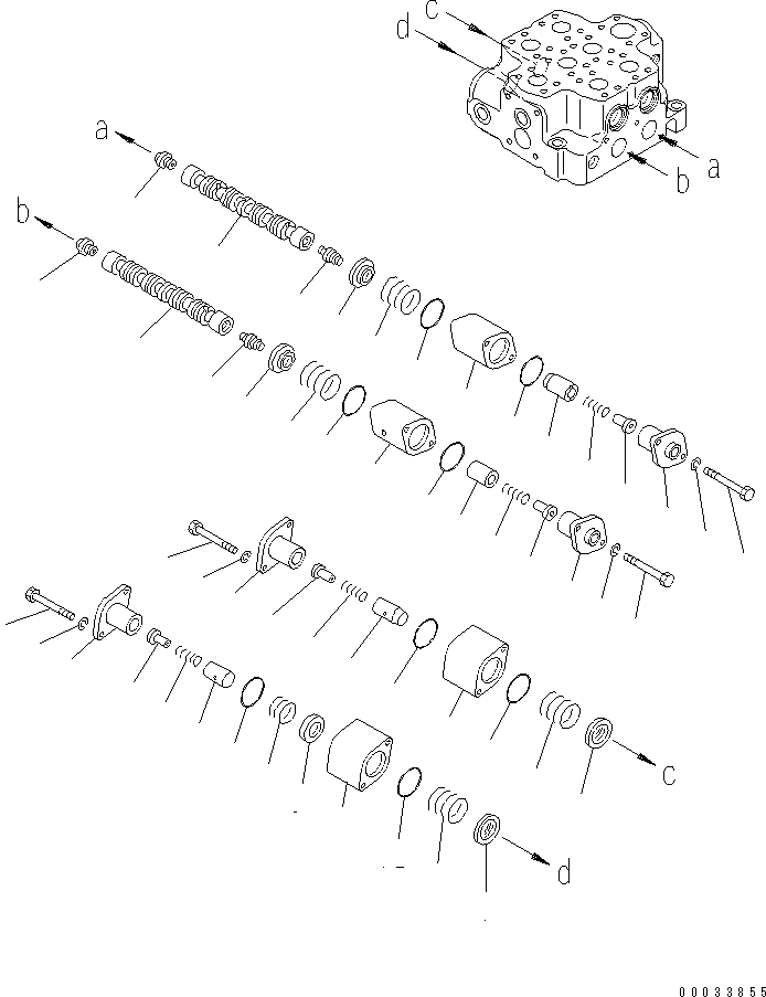 Управляющий клапан (709-12-14801) KOMATSU
