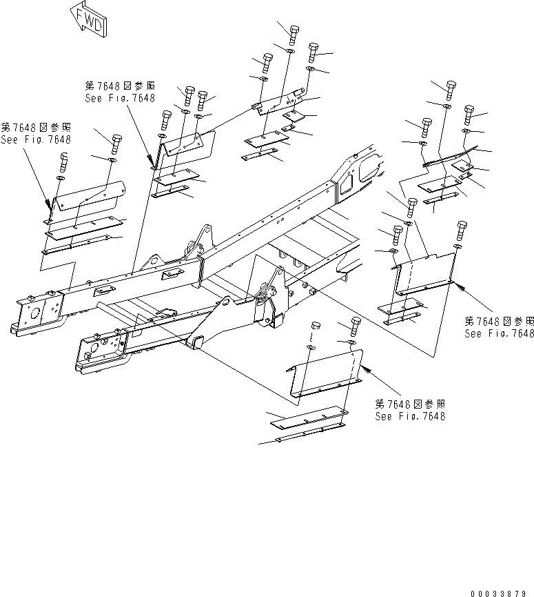 STAY,L.H. 8242-75-3620 KOMATSU