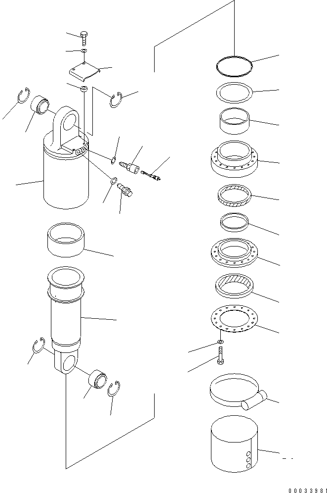 REAR SUSPENSION A. 567-50-74002 KOMATSU