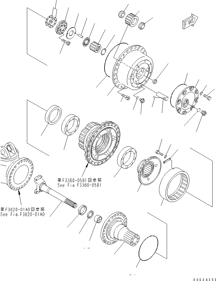 FINAL AND BRAKE A.,R.H. 56C-27-15950 KOMATSU