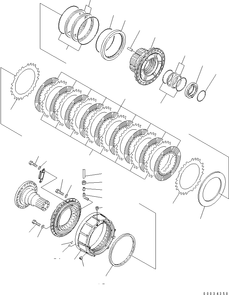 FINAL AND BRAKE A.,L.H. ((\2\56C-23-15000)) KOMATSU
