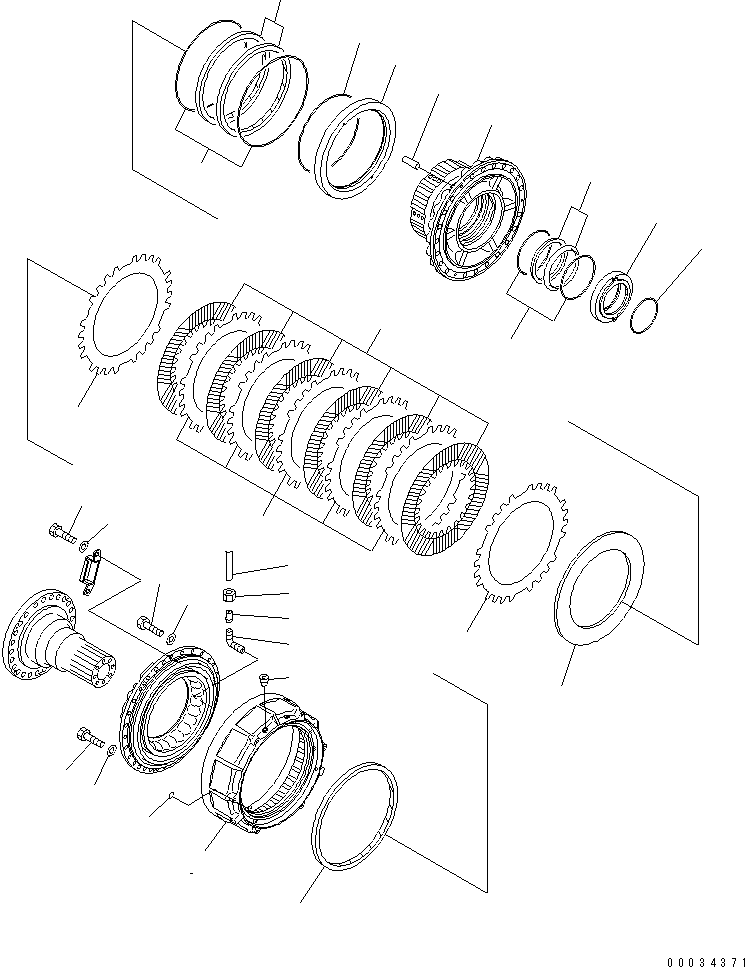 FINAL AND BRAKE A.,L.H. (56B-23-15001) KOMATSU