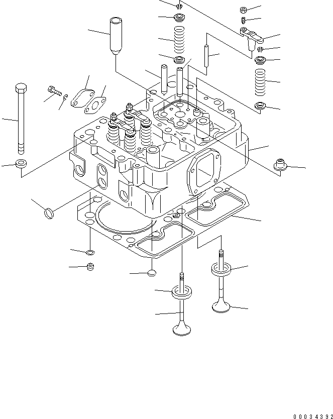 Впускной клапан 6127-41-4113 KOMATSU