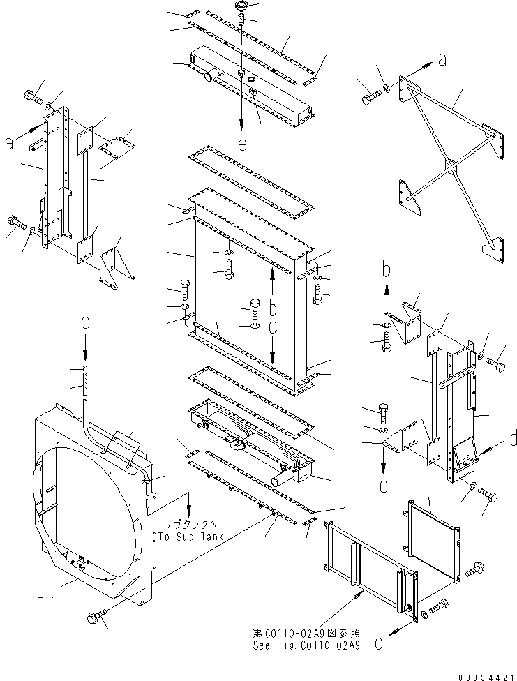 Опора (сварная) 01573-22307 KOMATSU