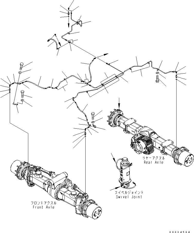 Шланг с торцевым уплотнением 02766-00206 KOMATSU
