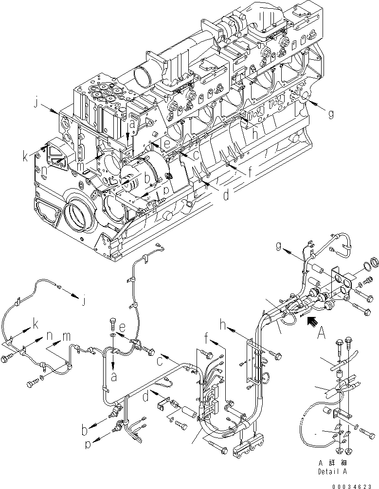 Жгут проводов 6240-81-5382 KOMATSU