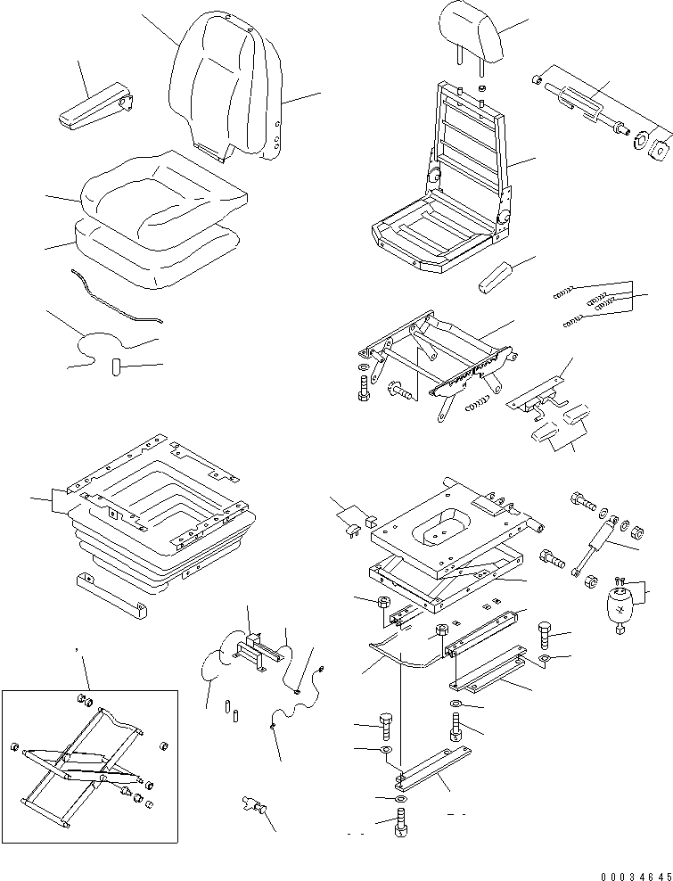 ARM REST KIT,R.H. AS185675 KOMATSU