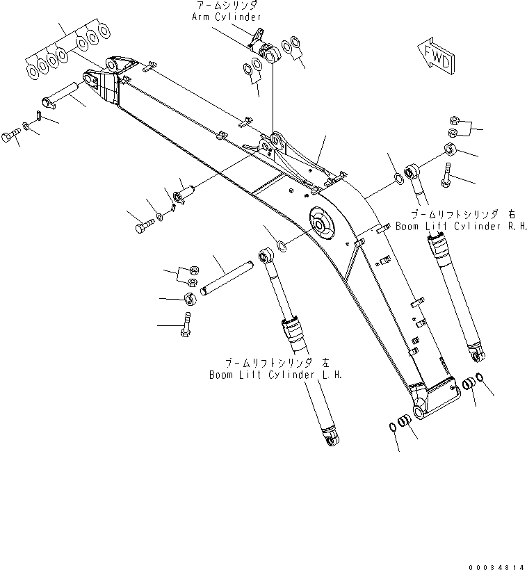 MONOBOOM 20J-70-H1240 KOMATSU