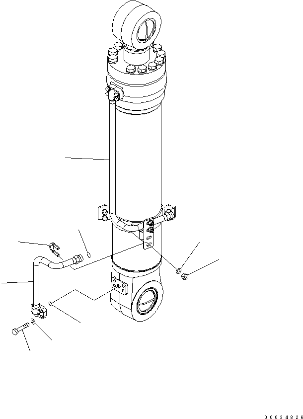 Adjust Cylinder Assembly (Final Coating) (707-01-XS010) KOMATSU
