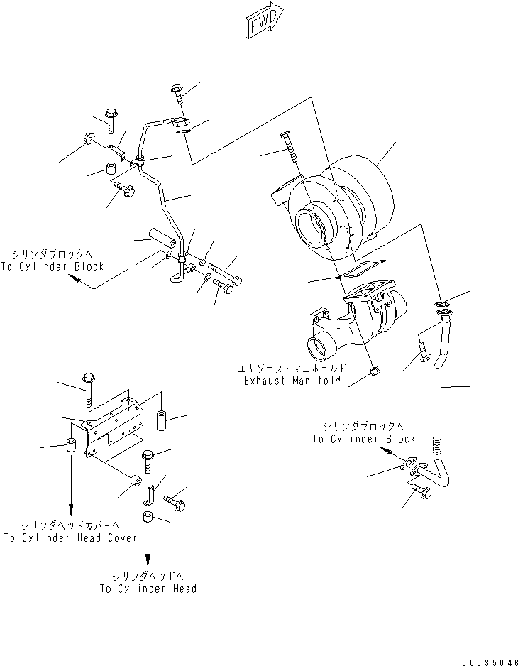 TURBOCHARGER ASS'Y,(SEE FIG.A1530-B6G8) (6240-81-8300) KOMATSU