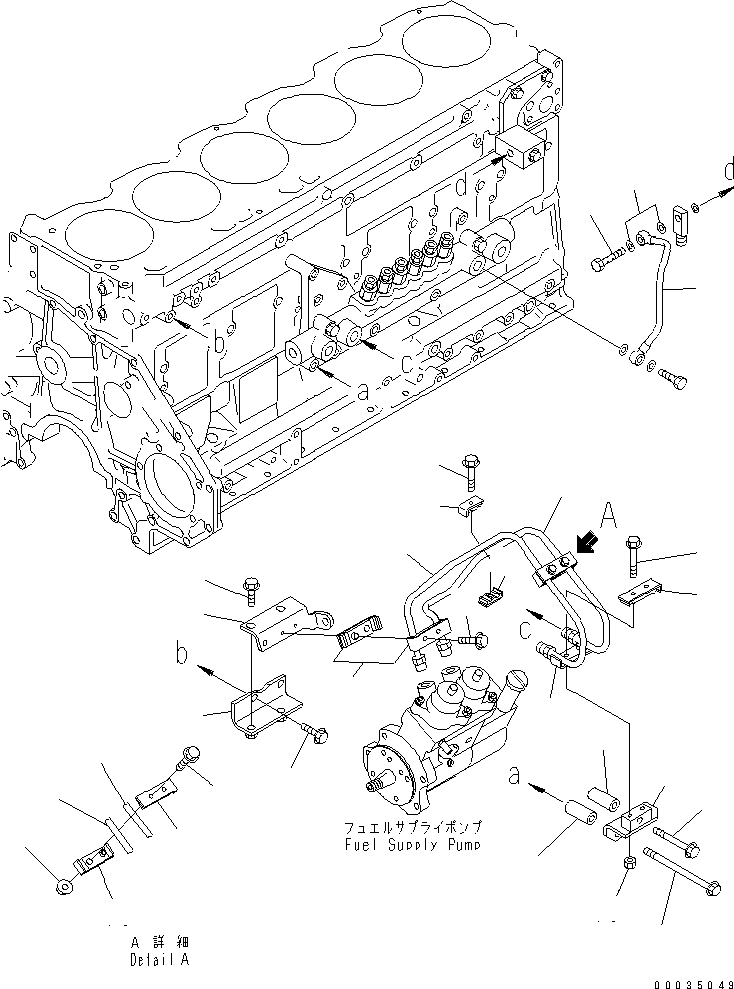 Болт 01435-00655 KOMATSU