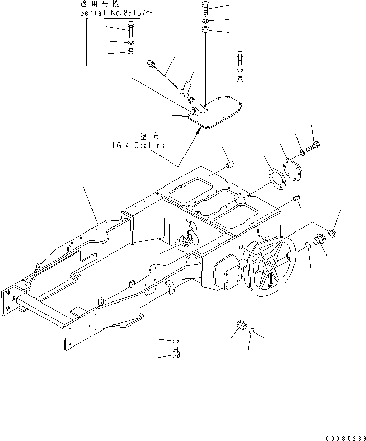 CASE FRAME ASS'Y 10G-21-51100 KOMATSU