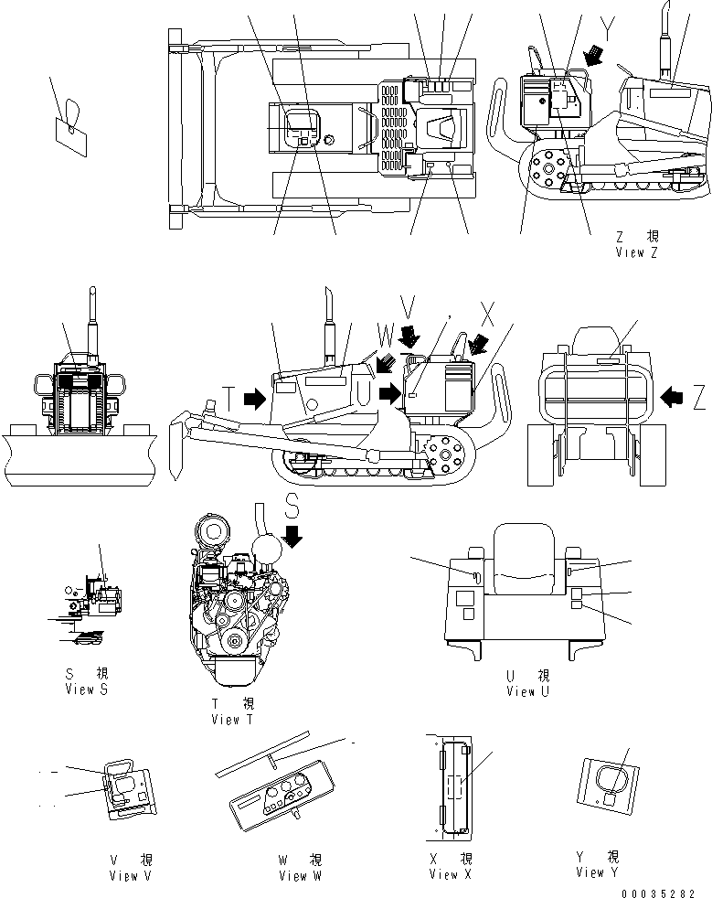 Табличка смазки 104-98-32423 KOMATSU