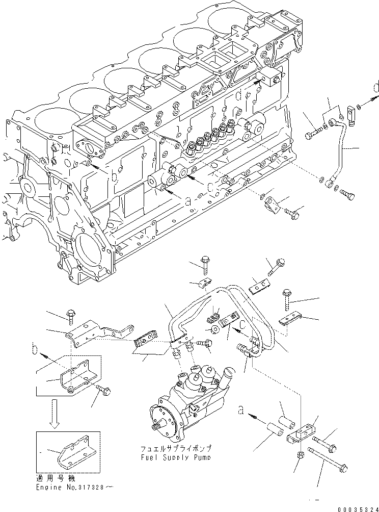 Болт 01435-00665 KOMATSU