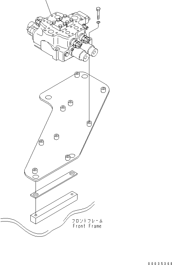 Клапан в сборе (\2\709-12-14304) KOMATSU