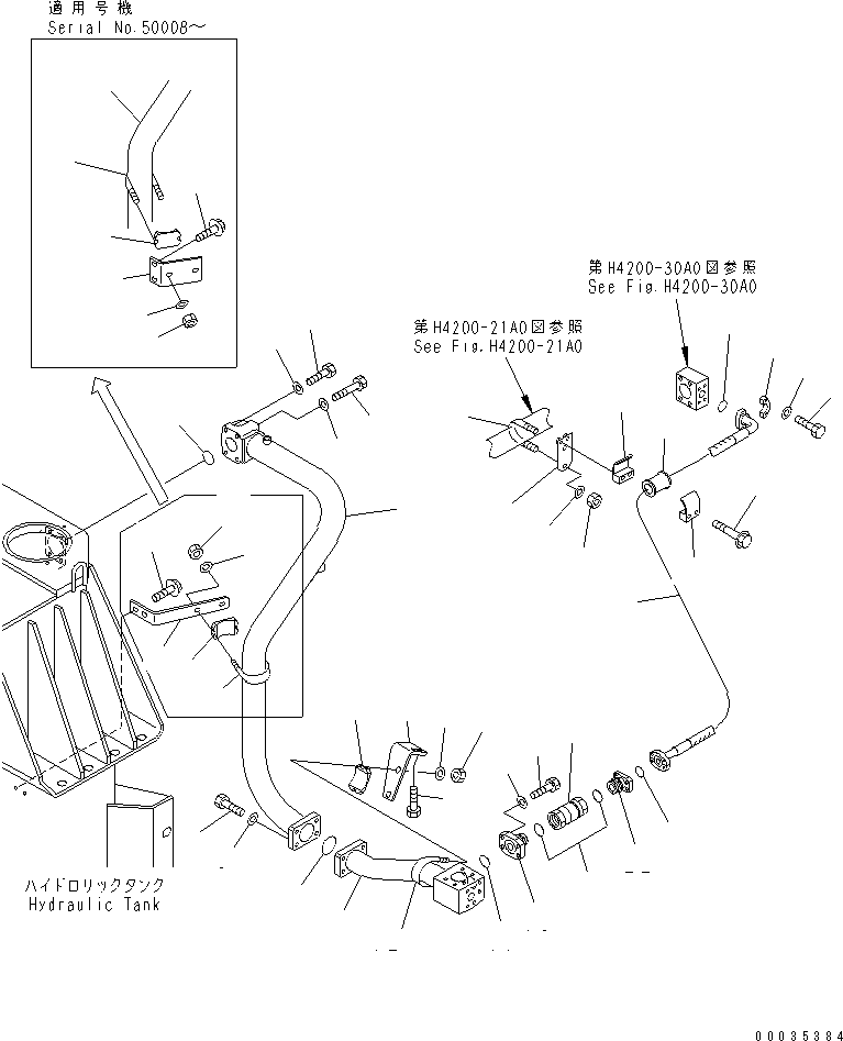 Шланг 07298-01016 KOMATSU