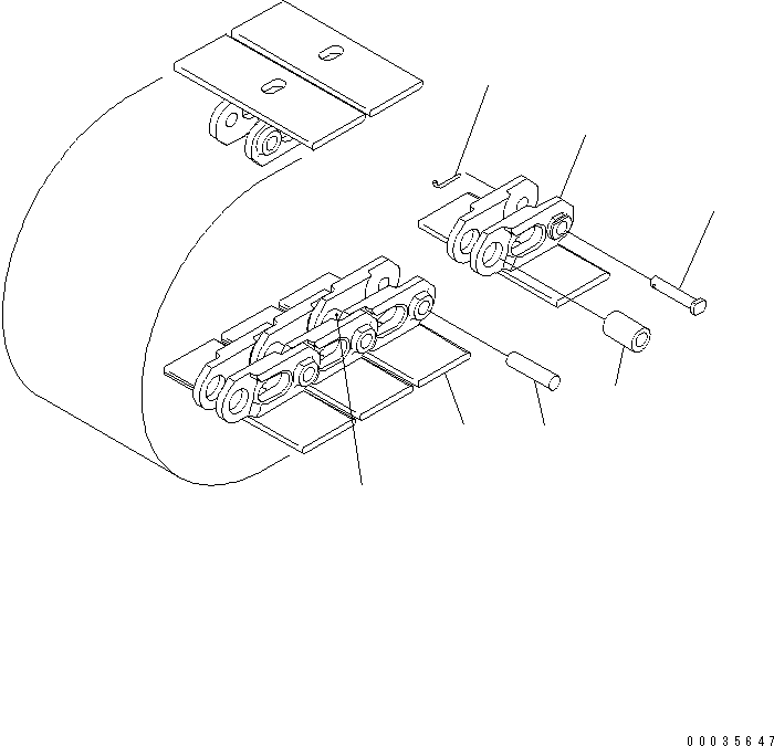 стандартный штифт FF8732-32150 KOMATSU