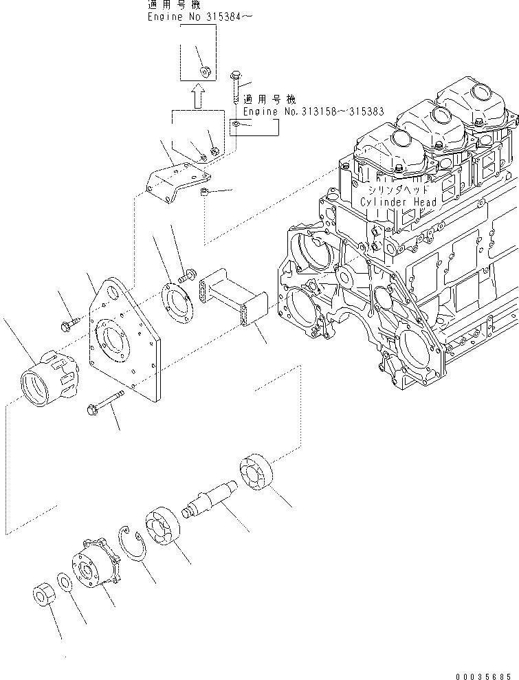 Гайка \0\01580-01008 KOMATSU
