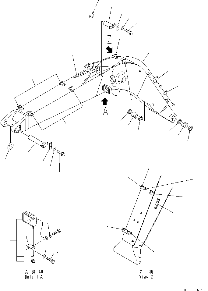 Стрела в сборе 202-70-01010 KOMATSU