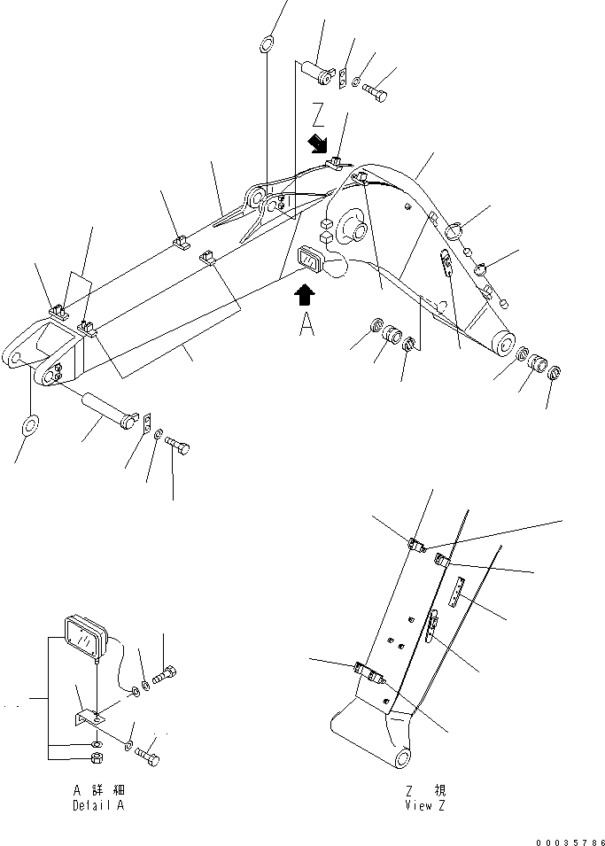 Стрела в сборе 202-70-01030 KOMATSU