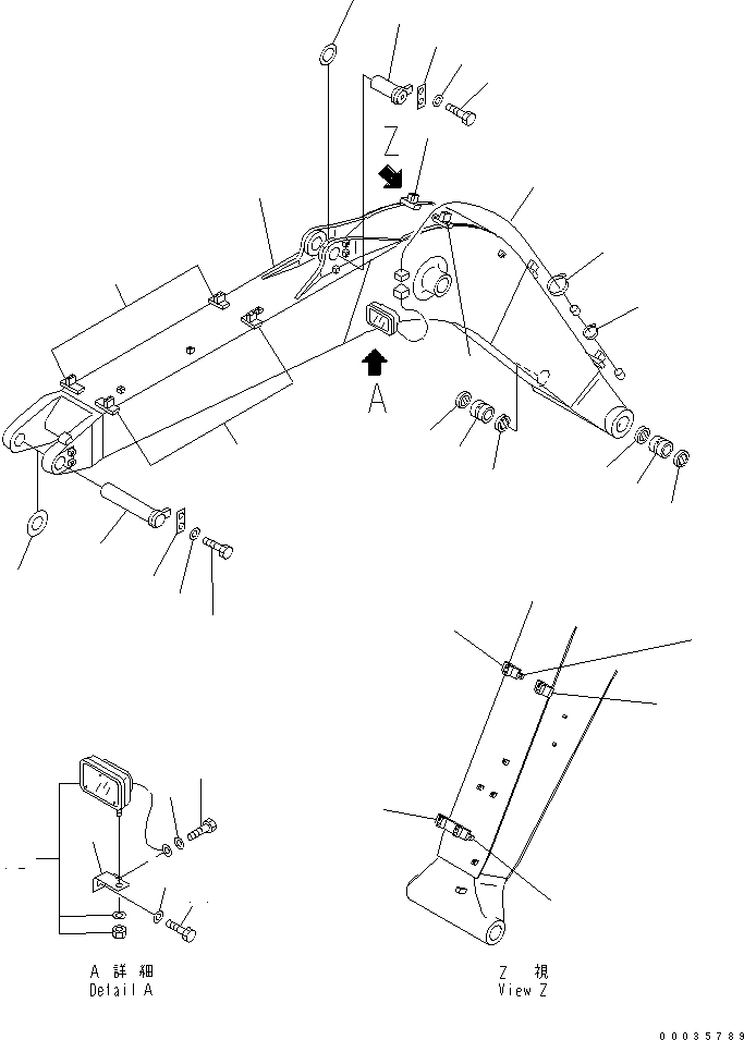 Стрела в сборе 202-70-00913 KOMATSU