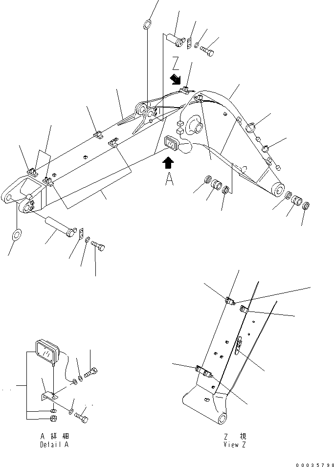Стрела в сборе 202-70-00923 KOMATSU
