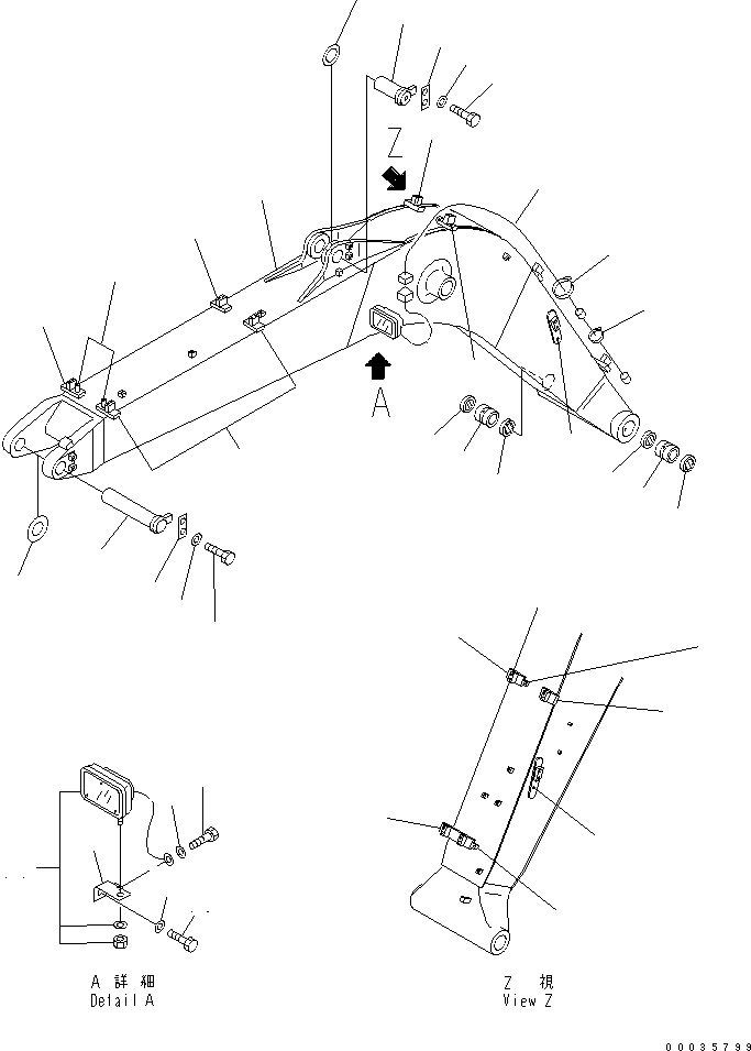 Стрела в сборе 202-70-00933 KOMATSU