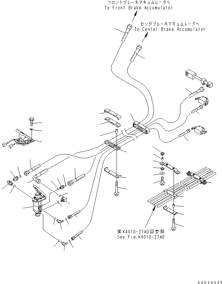 шланг с торцевым уплотнением 02765-00417 KOMATSU