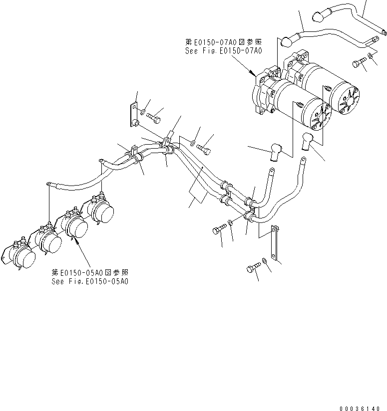 Провод массы 08028-65125 KOMATSU