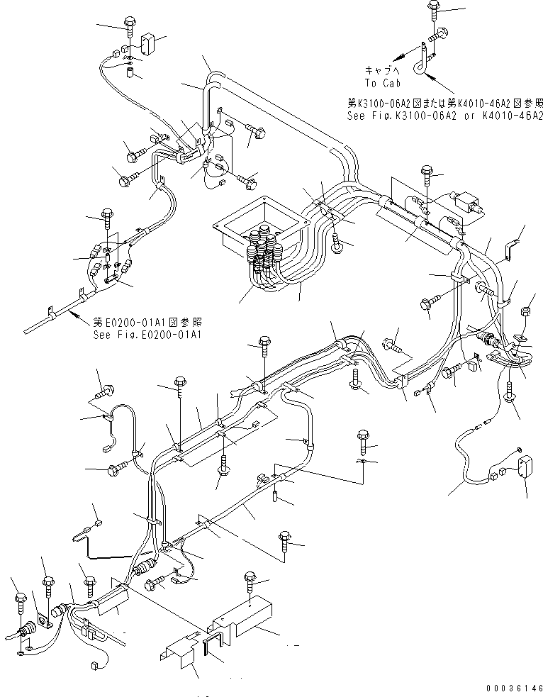 Жгут проводов 56B-06-17460 KOMATSU