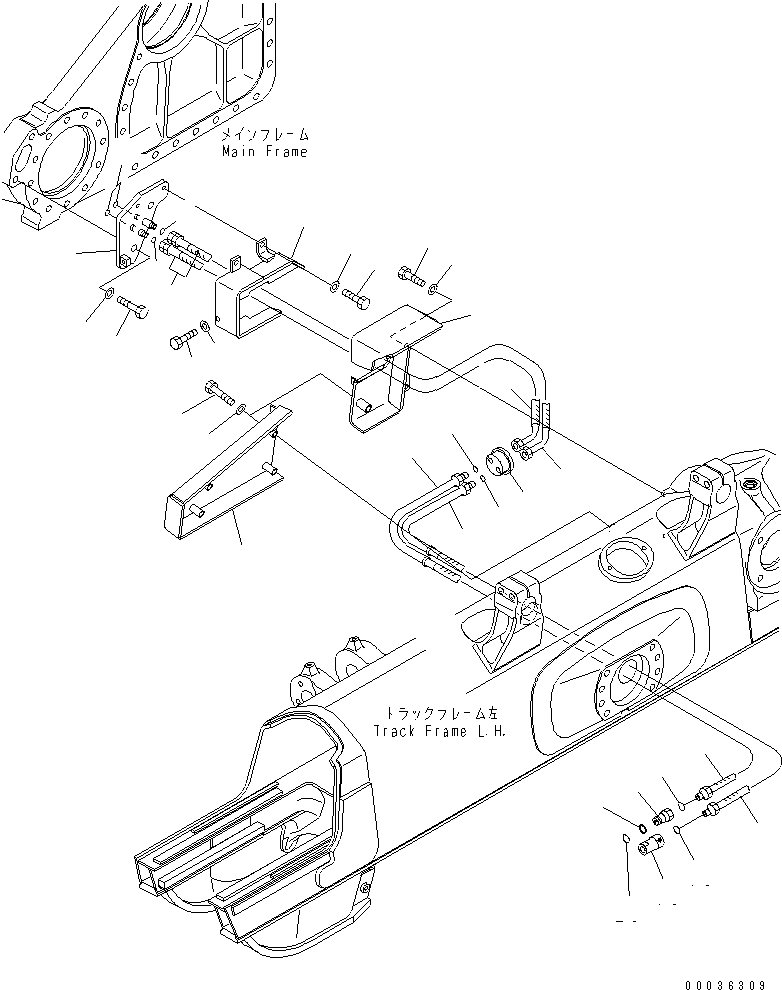 Крышка левая 14X-62-31640 KOMATSU