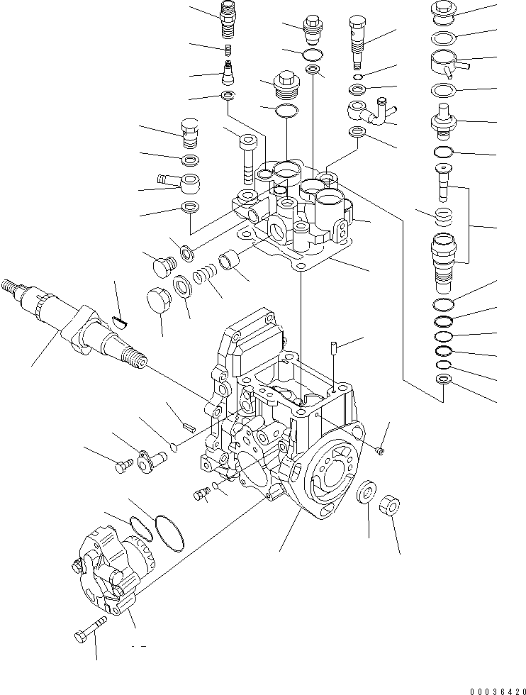 Болт YM26450-080452 KOMATSU