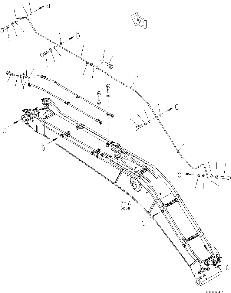 Трубка 208-62-82792 KOMATSU